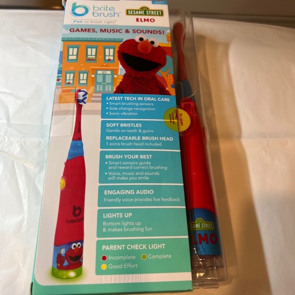 Brite Brush Bath, Skin & Hair Sesame Street Elmo Brite Brush